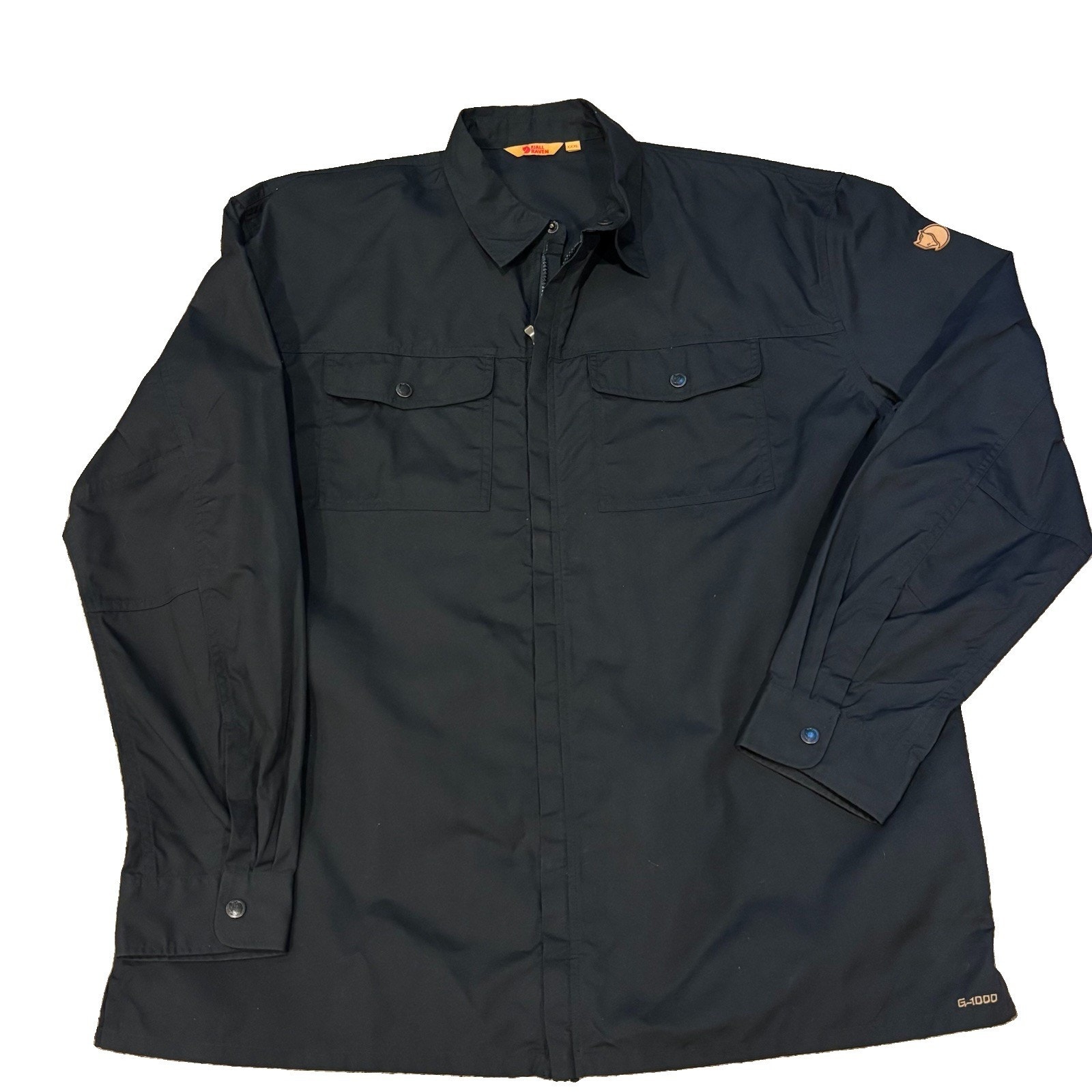 Fjallraven G-1000 Full Zip Trekking Shirt Jacket Black Xxxl Hiking Workwear 3xl